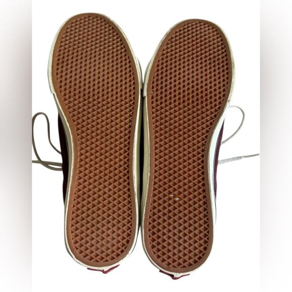 Vans Sk8 Hi slim vintage suede mahogany hi top sneaker size M7/W8.5 - Picture 6 of 7